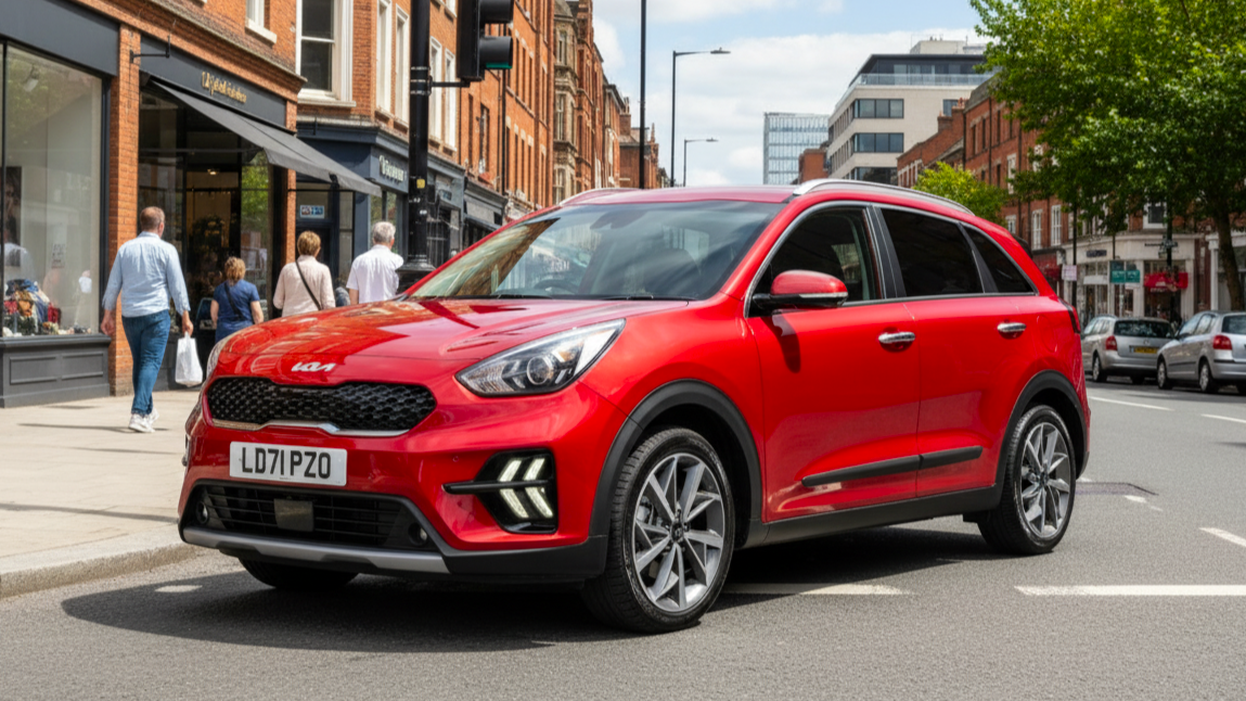 Kia Niro красного цвета