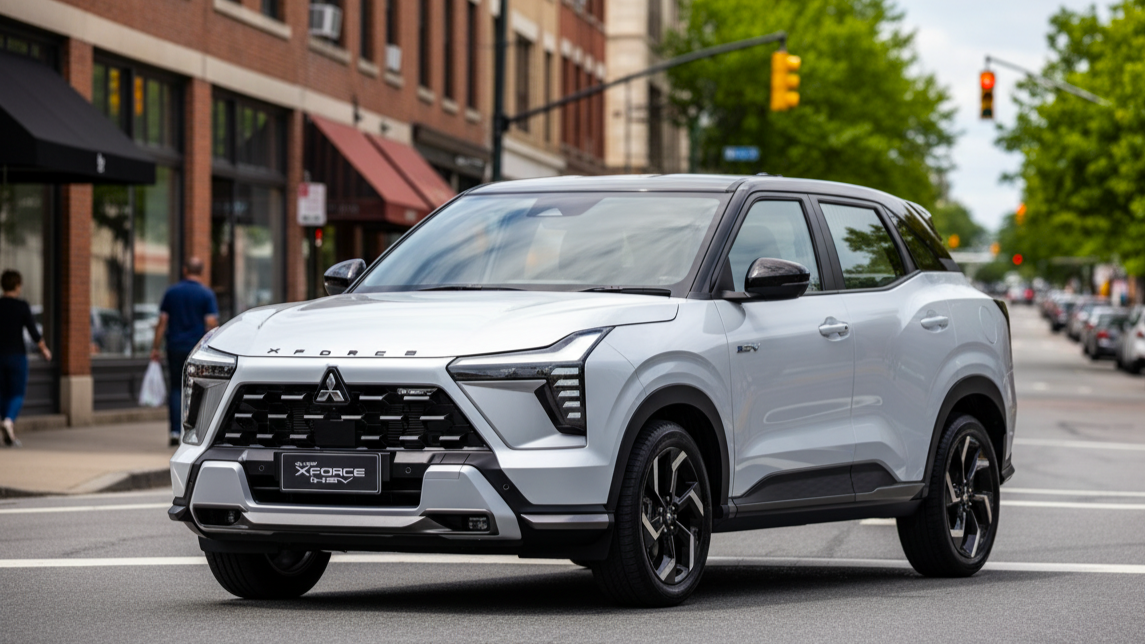 Mitsubishi Xforce HEV серого цвета
