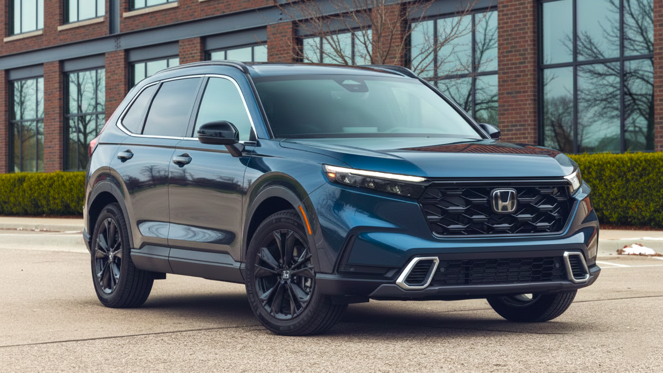 Honda CR-V синего цвета