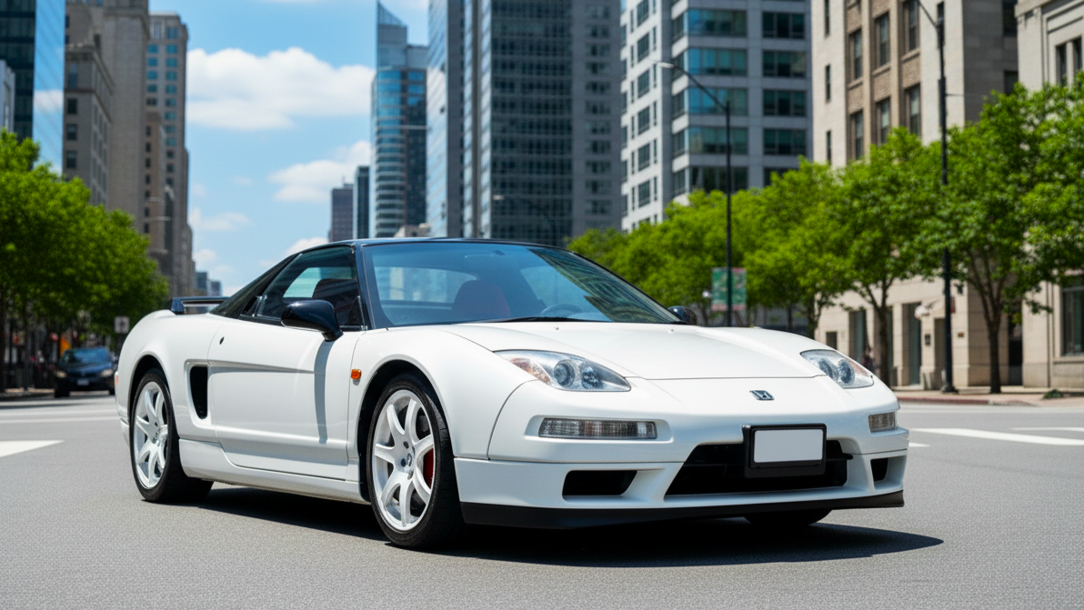 Honda NSX белого цвета