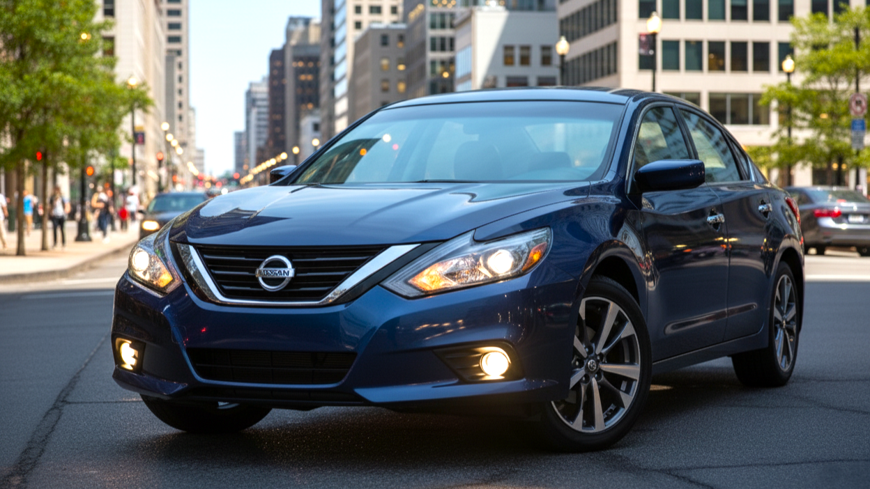 Nissan Altima синего цвета