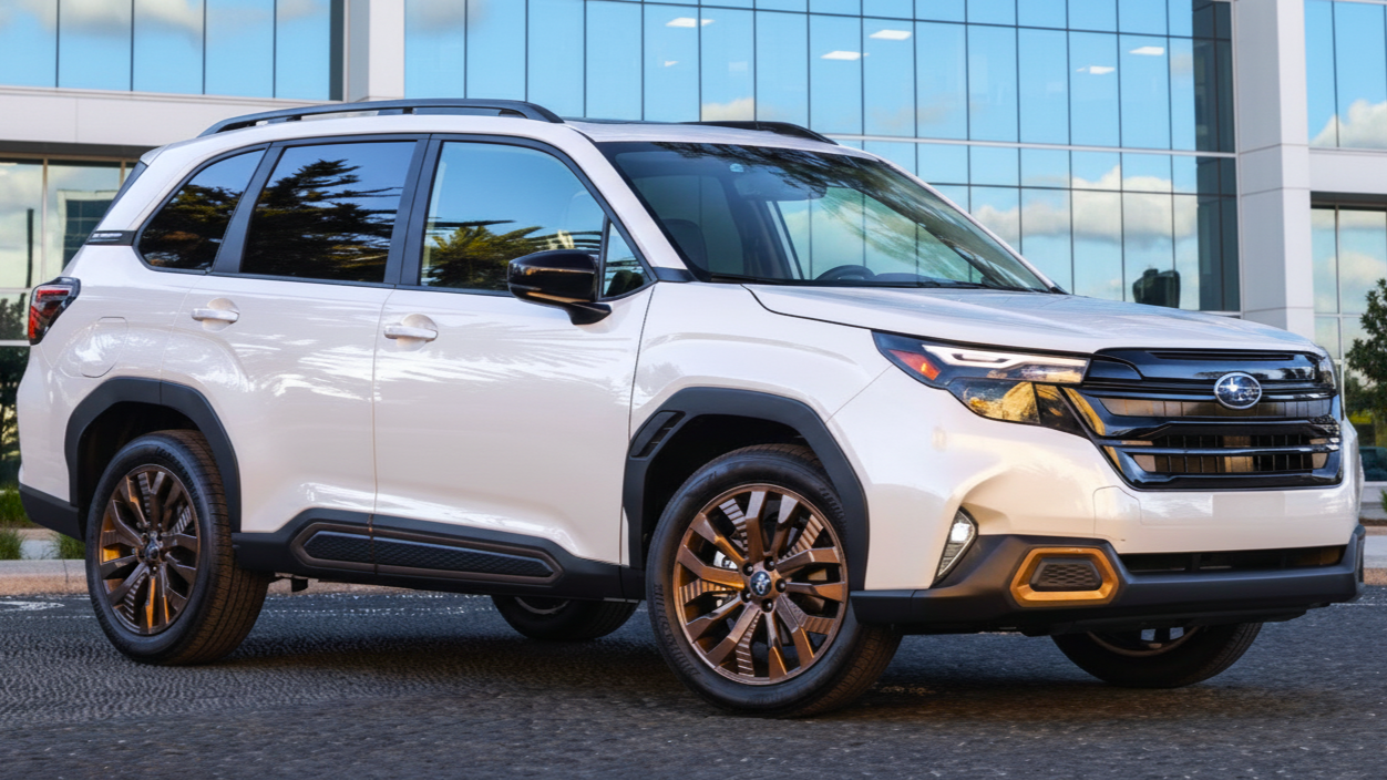 Subaru Forester белого цвета