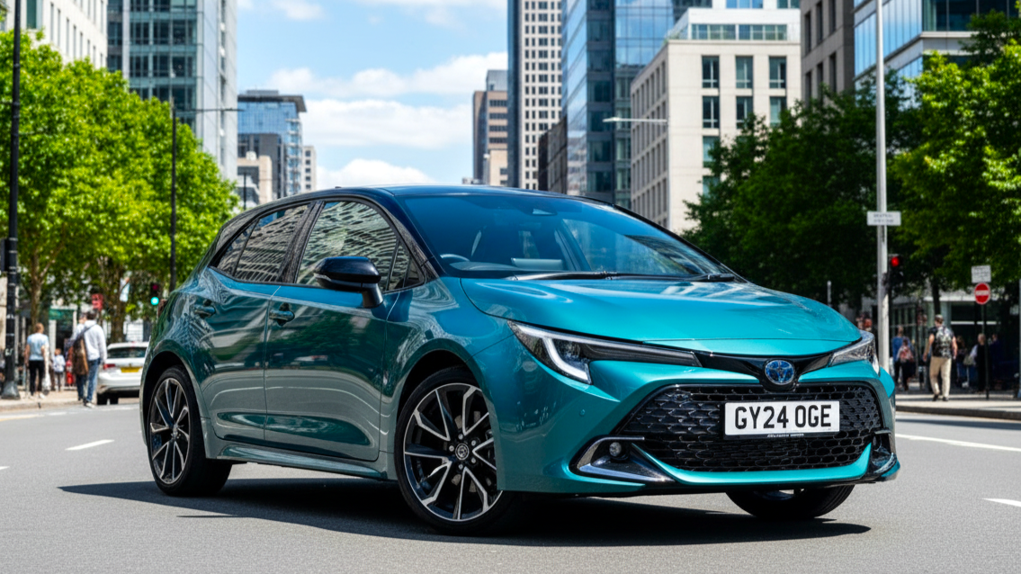 Toyota Corolla зеленого цвета