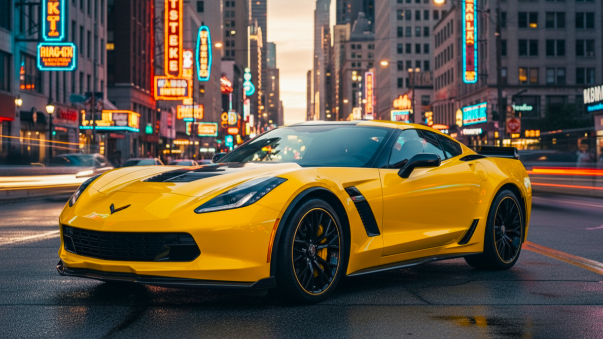 Chevrolet Corvette Z06 (C7)2 Yellow Colour