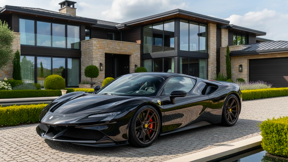 Ferrari SF90 черного цв