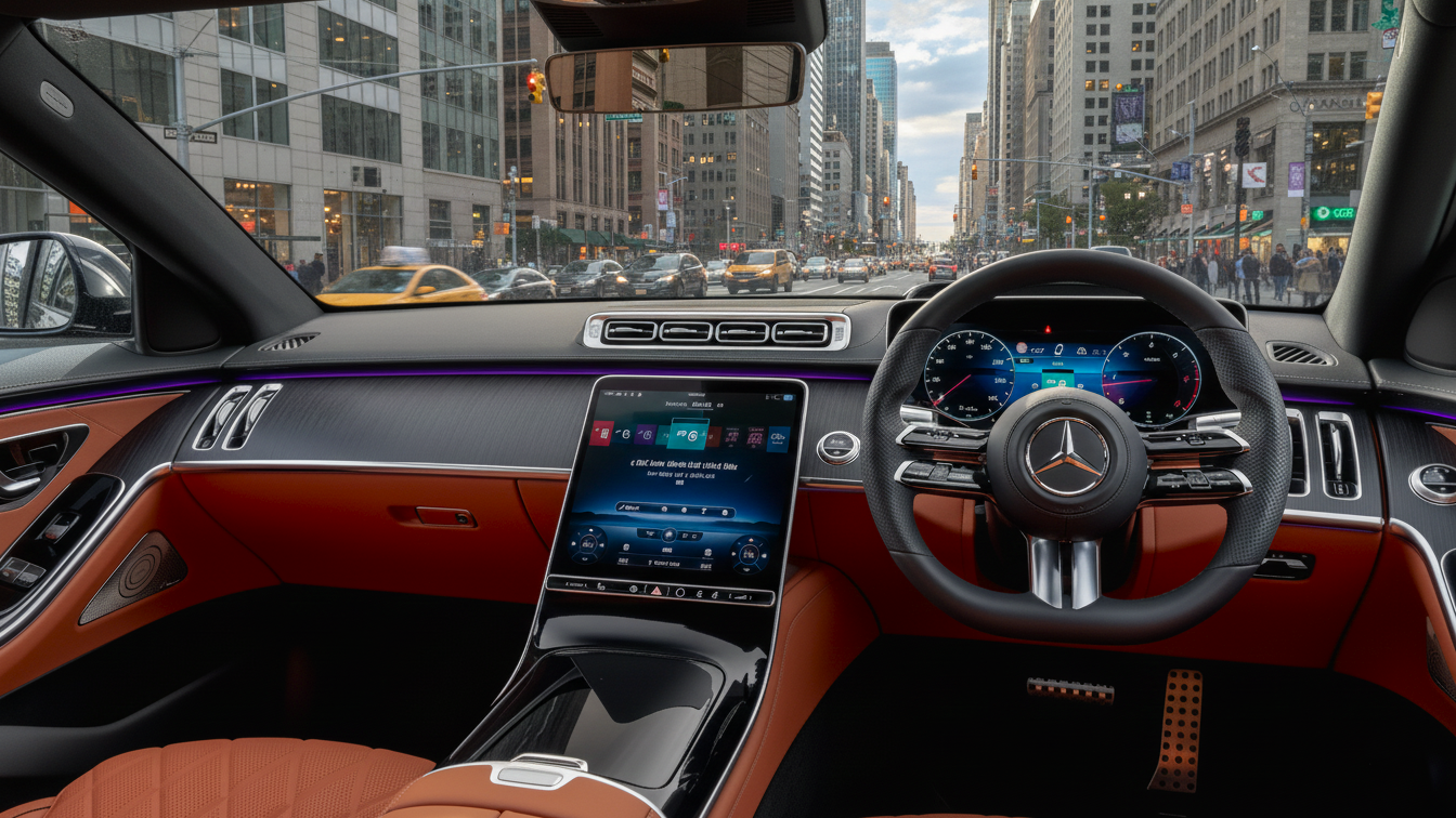 Приборная панель люксового авто