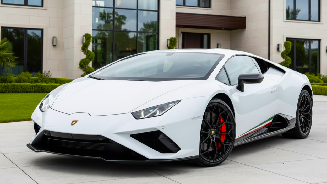 Lamborghini Huracán белого цв