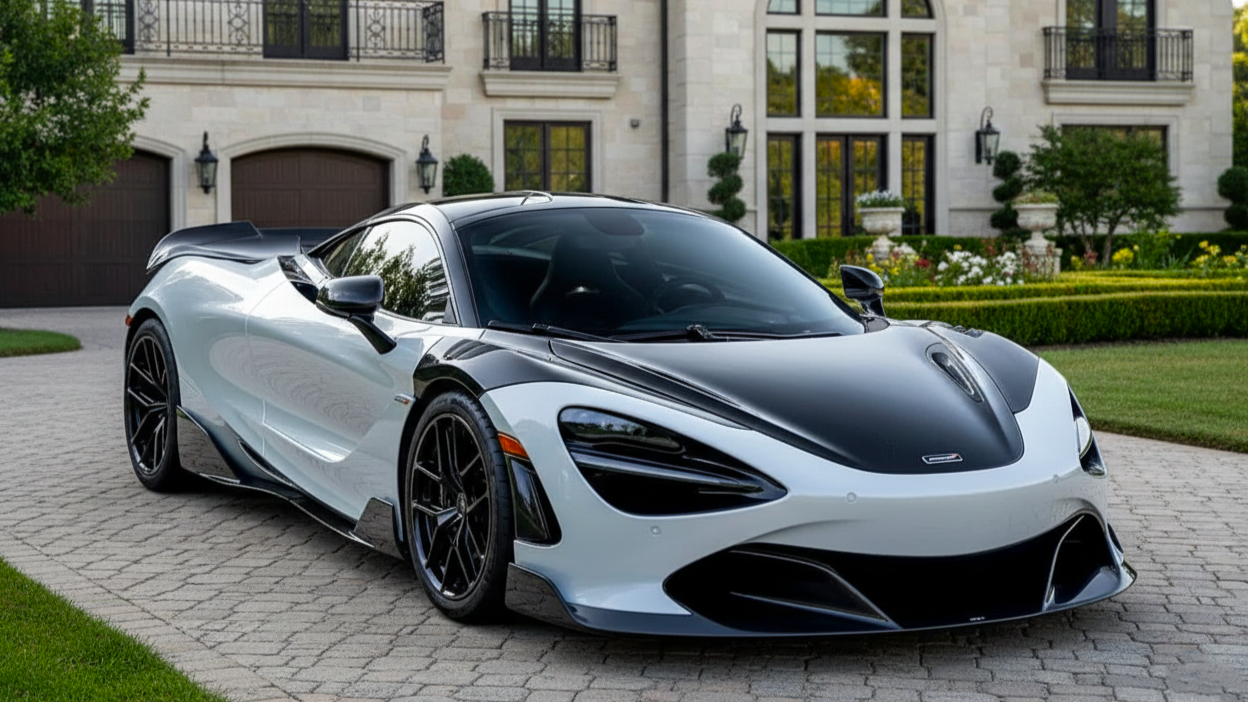 McLaren 720S серебристого цв