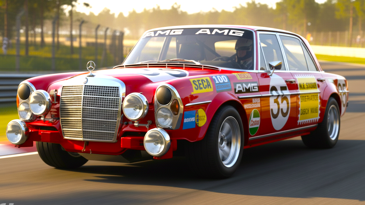 300 SEL 6.8 AMG red colour
