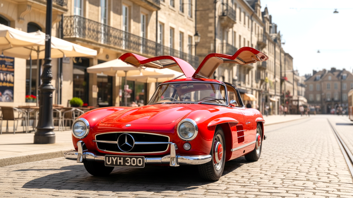 Mercedes-Benz 300 SL Gullwing (1954–1957) red colour