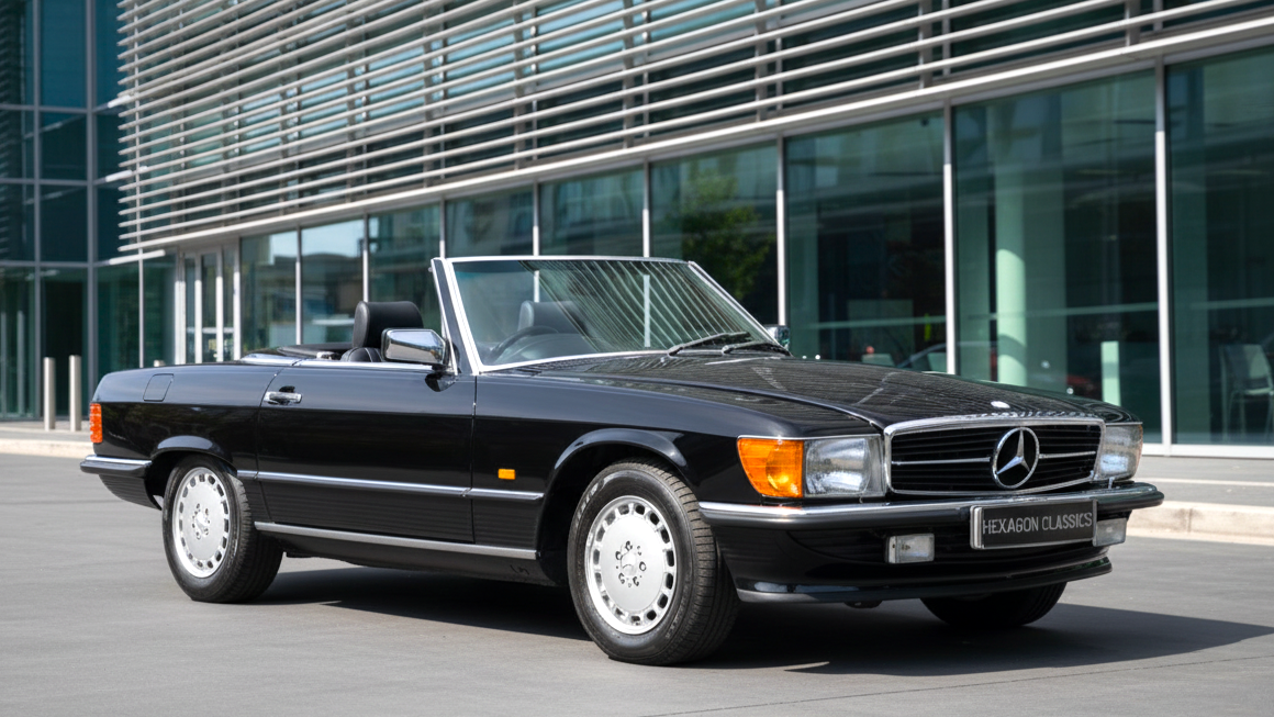 Mercedes-Benz 500 SL (R107) black colour
