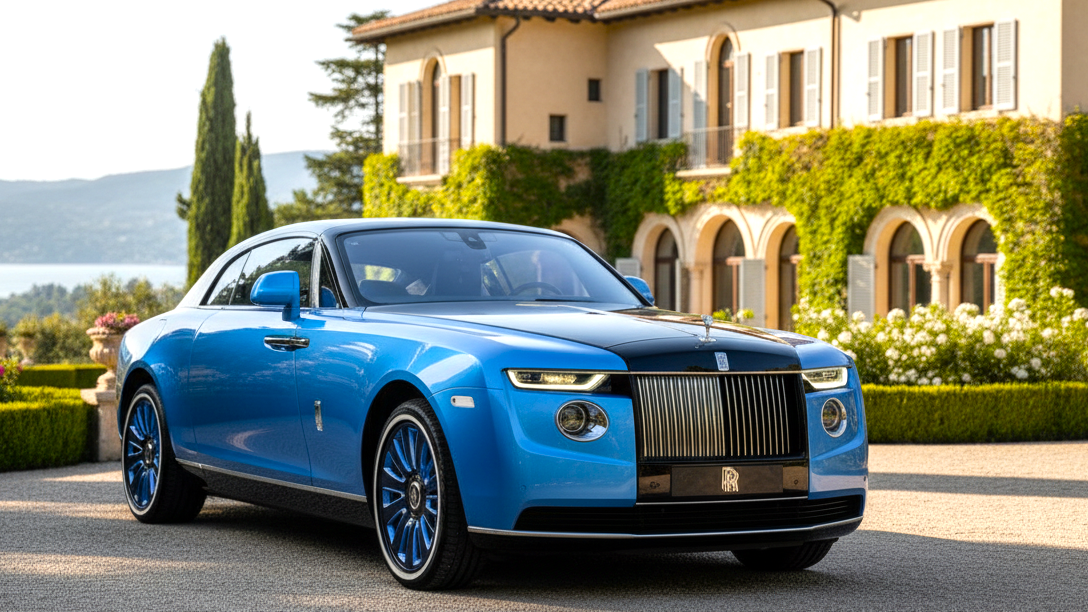 Rolls-Royce Boat Tail голубого цвета