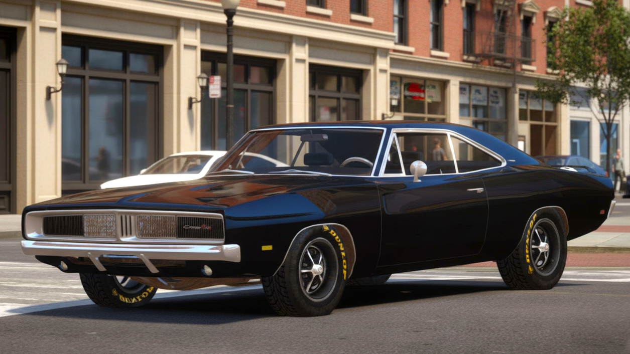 Dodge Charger RT черного цвета