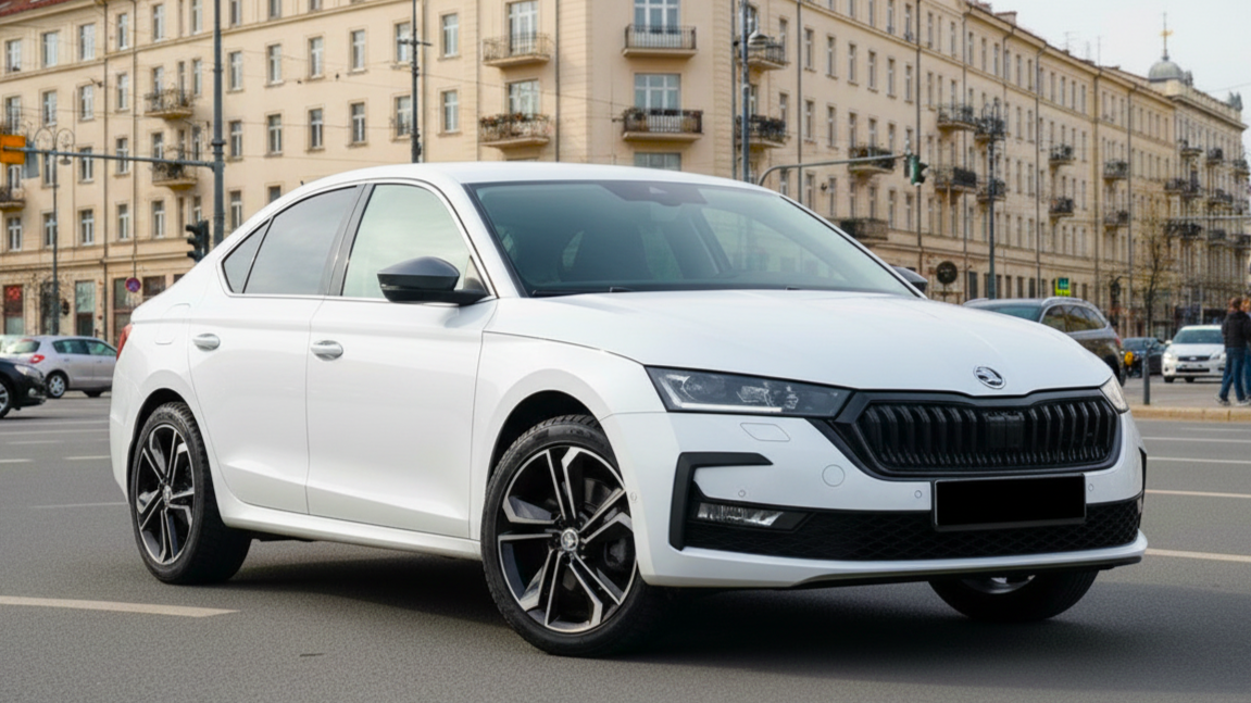 Skoda Octavia White Colour