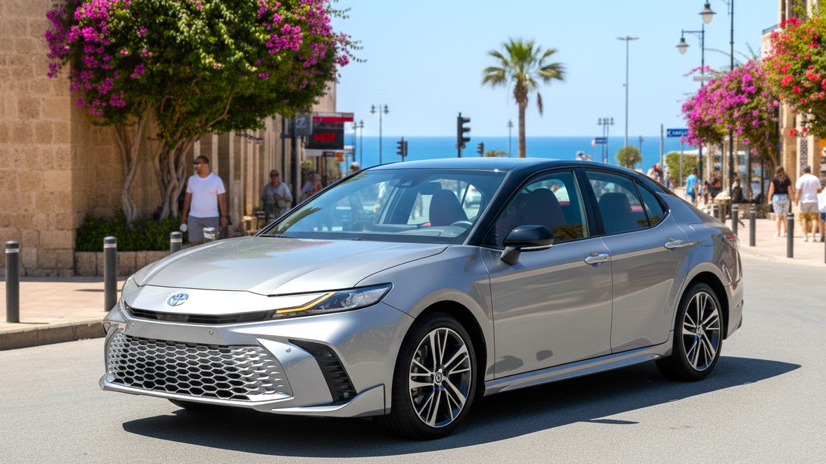 Toyota Camry серебристого цвета