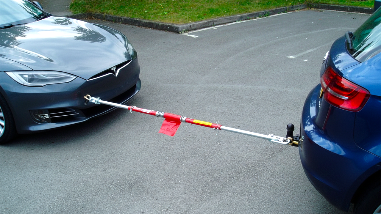 Towing a car