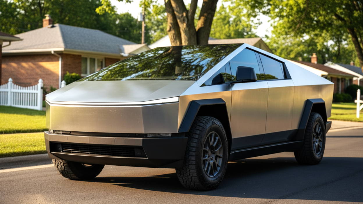 Tesla Cybertruck (с 2023) silver colour